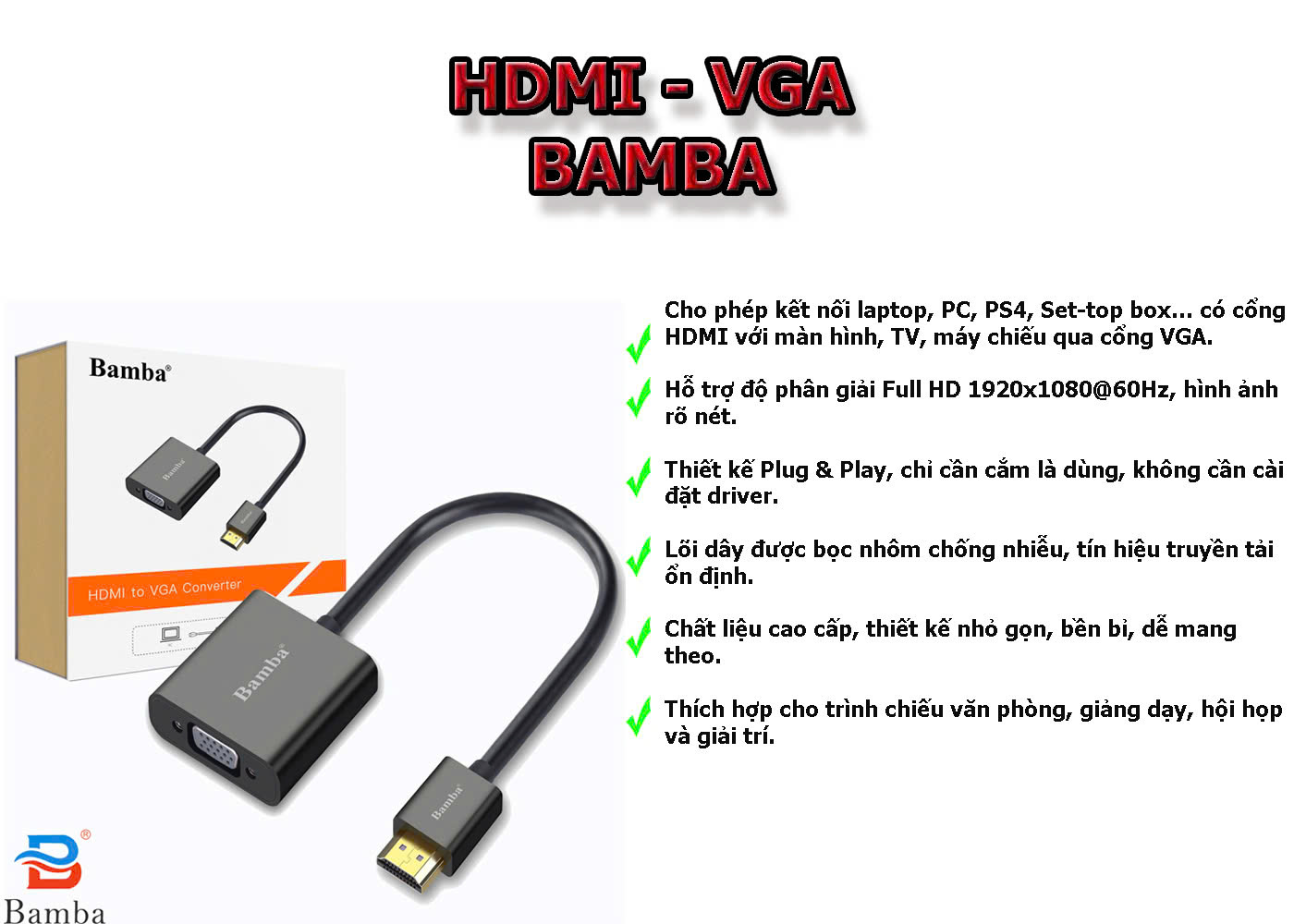 hdmi - vga bb